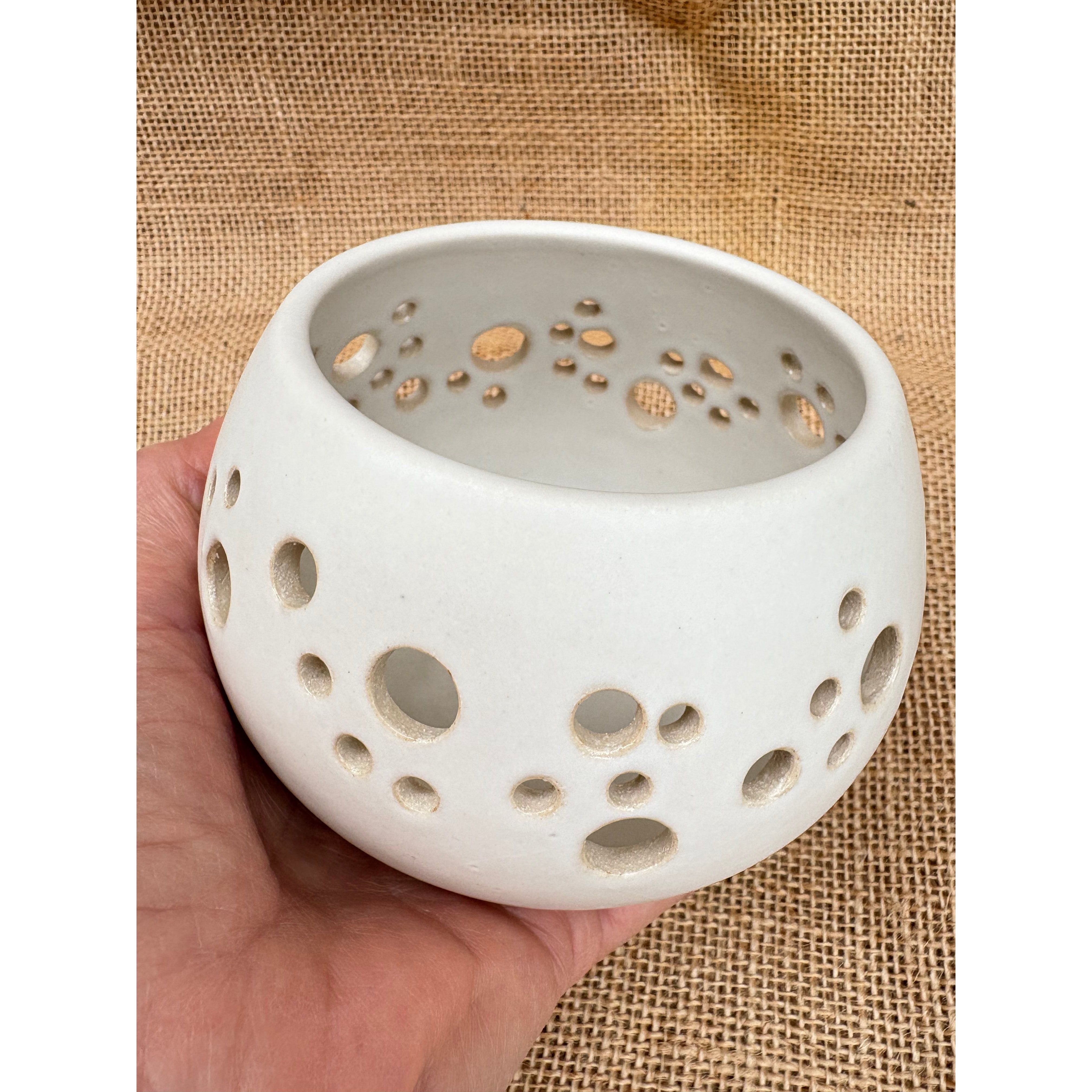 Stoneware Matt Glazed Tealight Holder