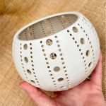 Load image into Gallery viewer, Stoneware Matt Glazed Tealight Holder
