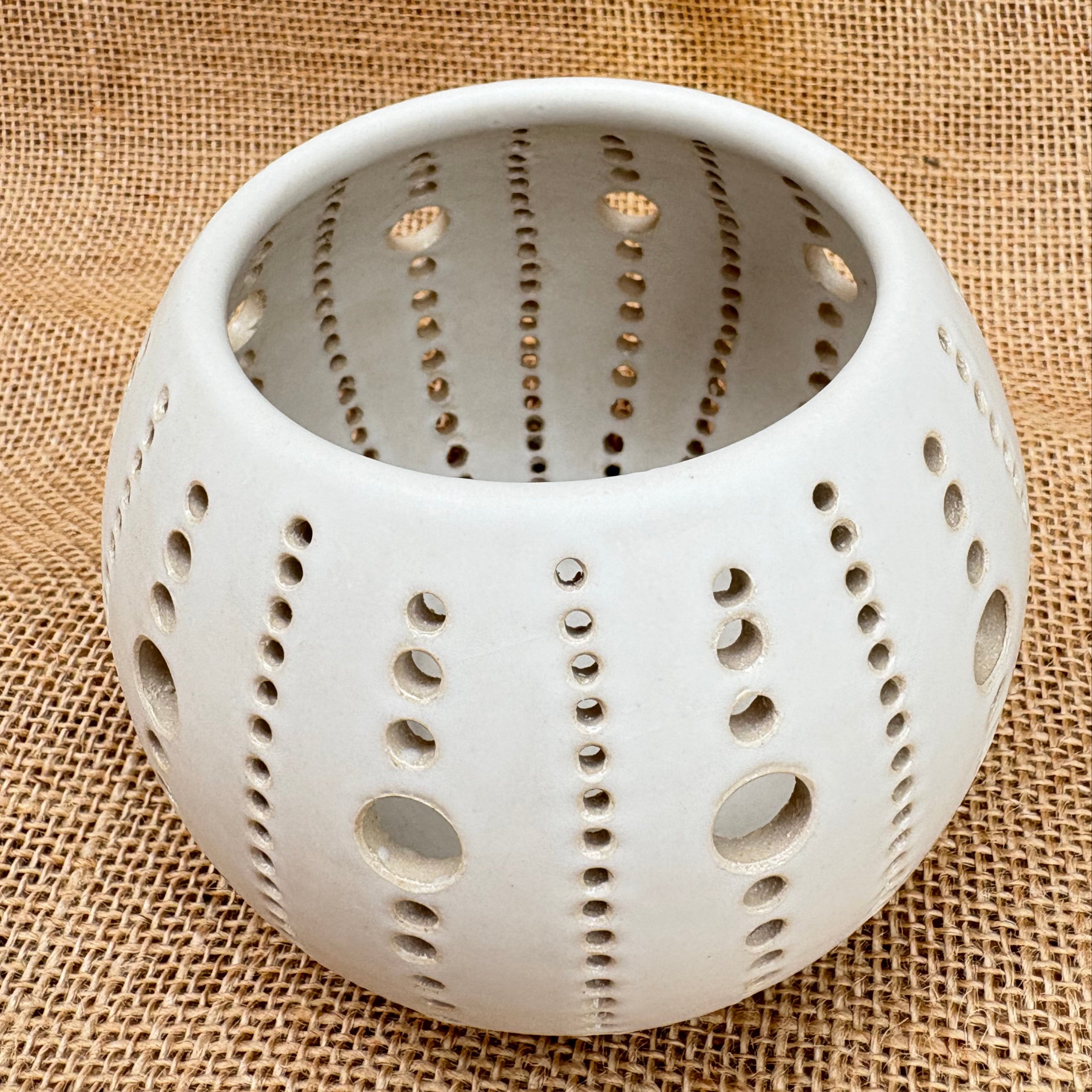 Stoneware Matt Glazed Tealight Holder