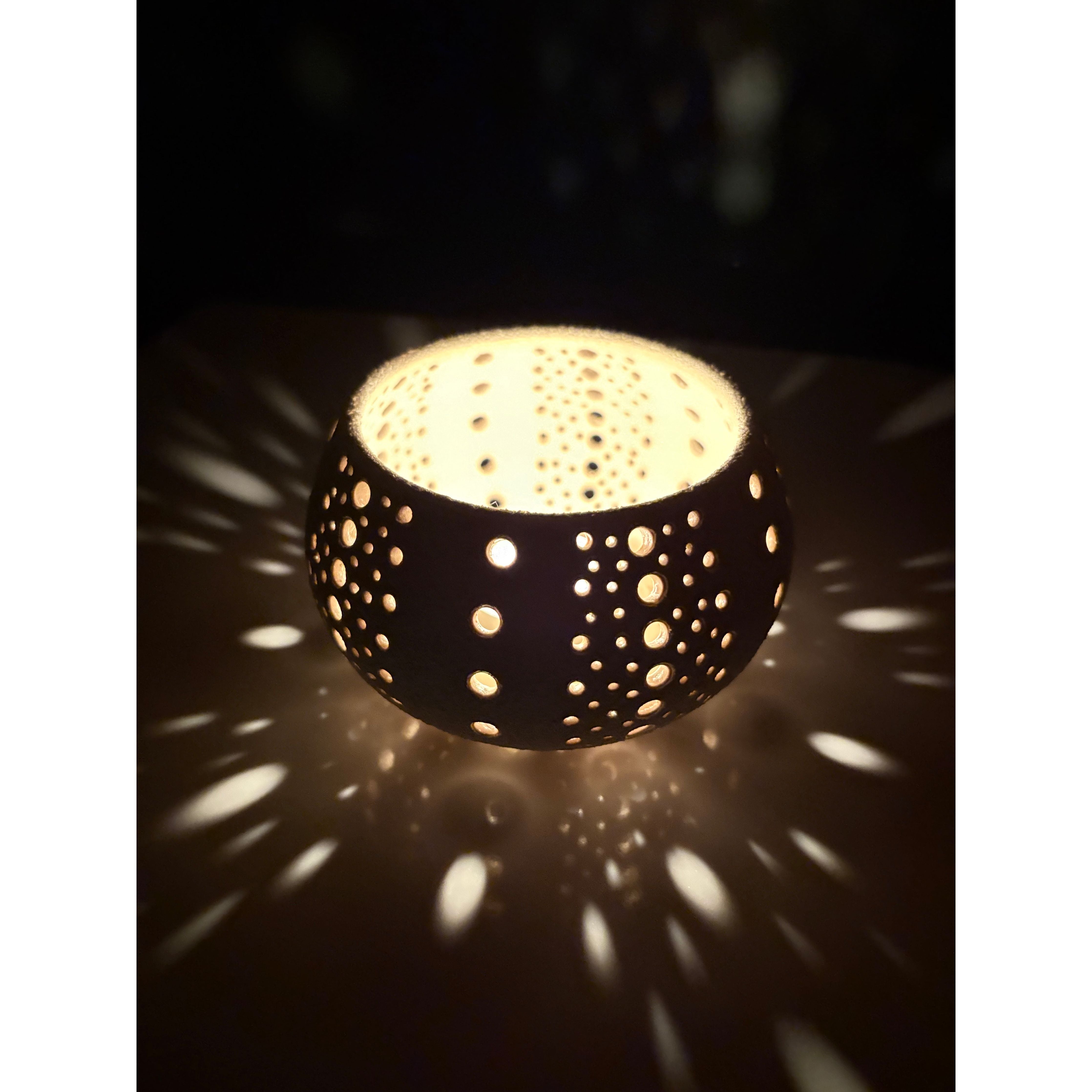 Stoneware, Magma Glazed, Tealight Holder