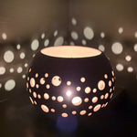 Load image into Gallery viewer, Stoneware Matt and Magma Glazed Tealight holder
